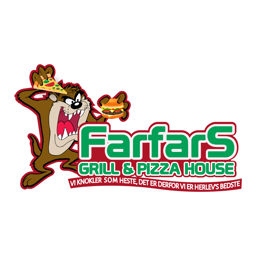 Farfars Pizza logo.